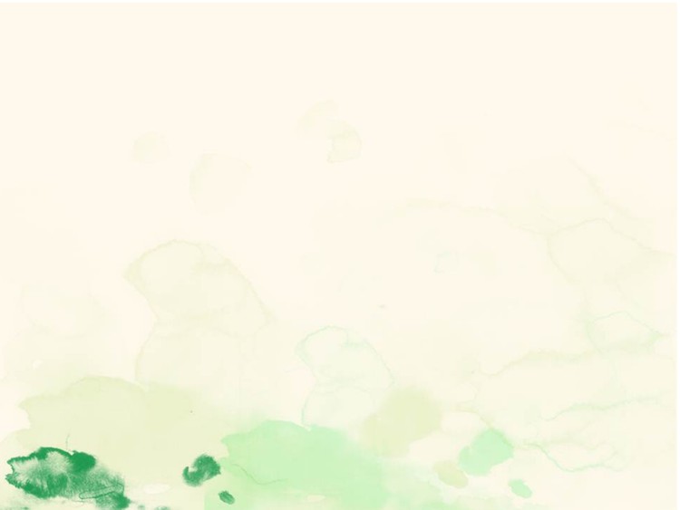 绿色简洁墨迹幻灯片背景图片