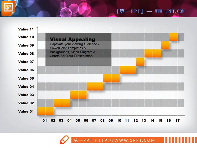 一张精美的PowerPoint甘特图模板下载
