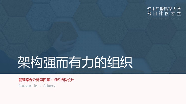 企业公司组织结构设计培训PPT