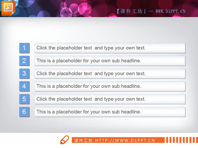 20张淡雅蓝色幻灯片图表免费下载
