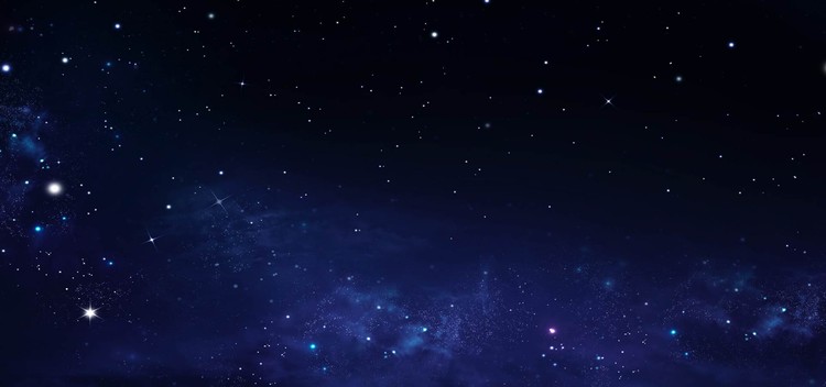 蔚蓝星空唯美PPT背景图片
