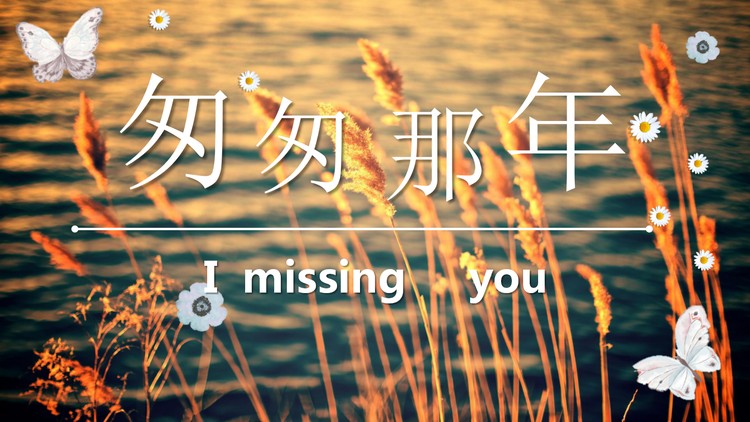 《匆匆那年》青春纪念册PPT模板