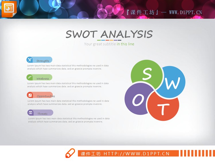 精致swot分析图表