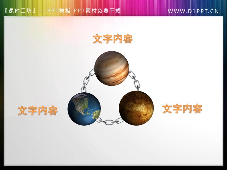 星球环绕幻灯片内容呈现素材下载