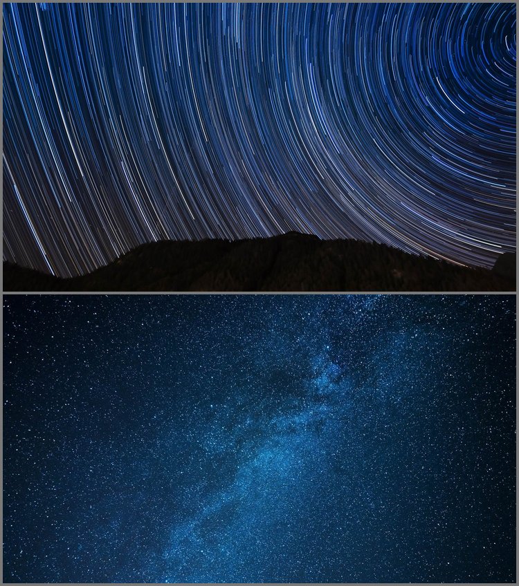 PPT模板-两张好看的星空PPT背景图片