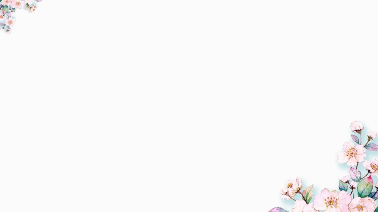 两张清新花卉PPT背景图片