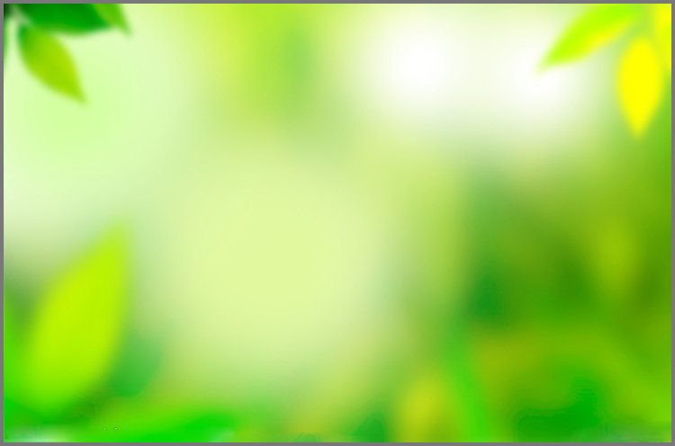 PPT模板-黄绿色调模糊植物PPT背景图片