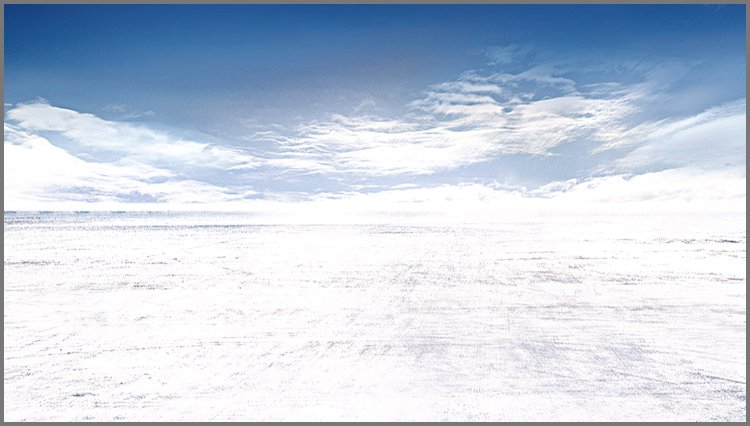 PPT模板-天空下的雪地PPT背景图片