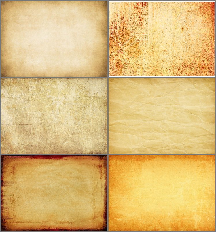 PPT模板-褐色古典纸张PPT背景图片