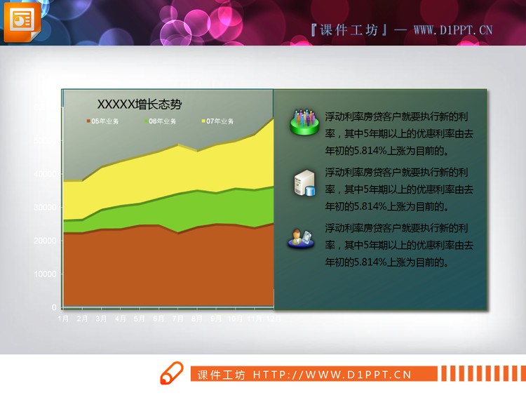 数据分析折线图PPT素材下载