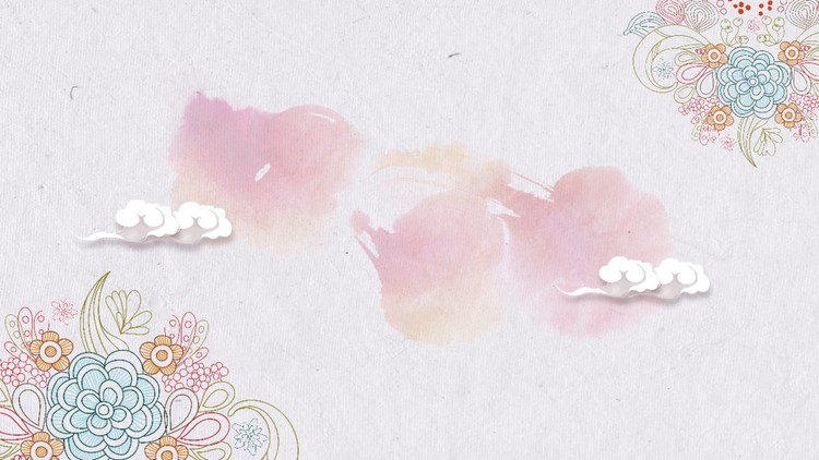 精美花纹图案PPT背景图片