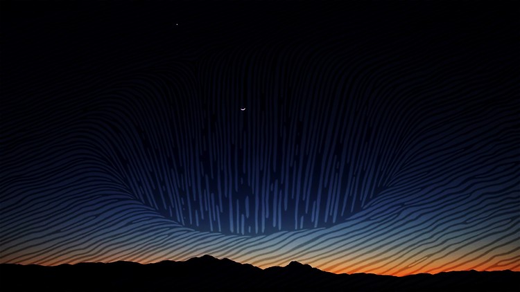 两张精美星空PPT背景图片
