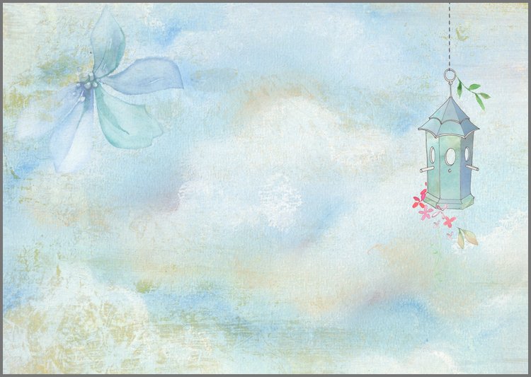 PPT模板-叼着信封的白鸽PPT背景图片