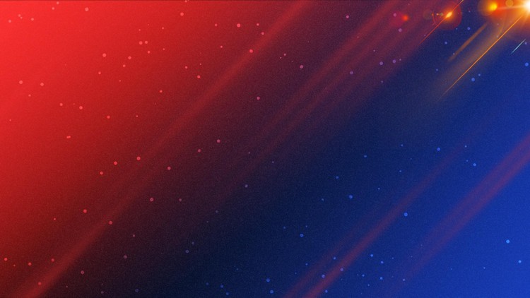 红蓝渐变星空PPT背景图片