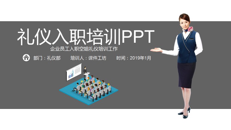 新员工入职礼仪培训PPT模板