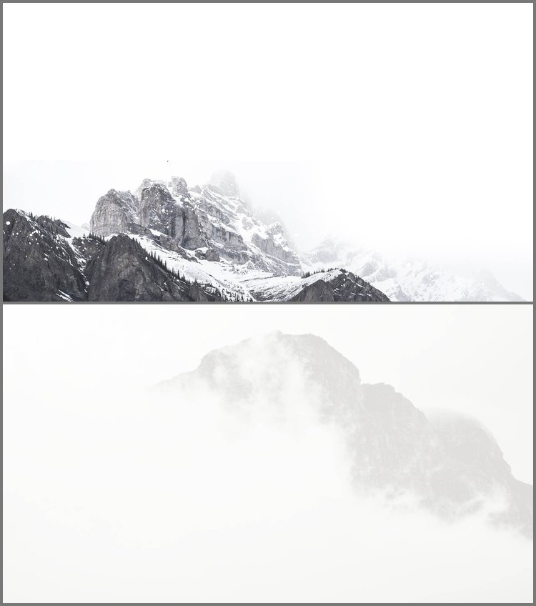 PPT模板-两张雅致高山山峰PPT背景图片