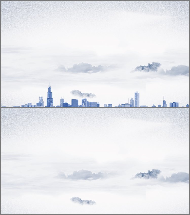 PPT模板-淡雅云海PPT背景图片