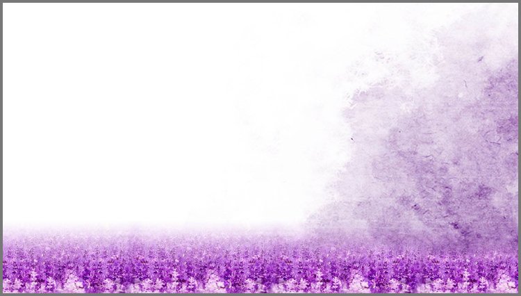 PPT模板-紫色唯美丁香花PPT背景图片
