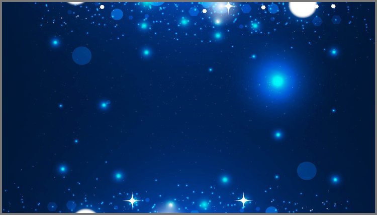 PPT模板-蓝色抽象星光星星PPT背景图片