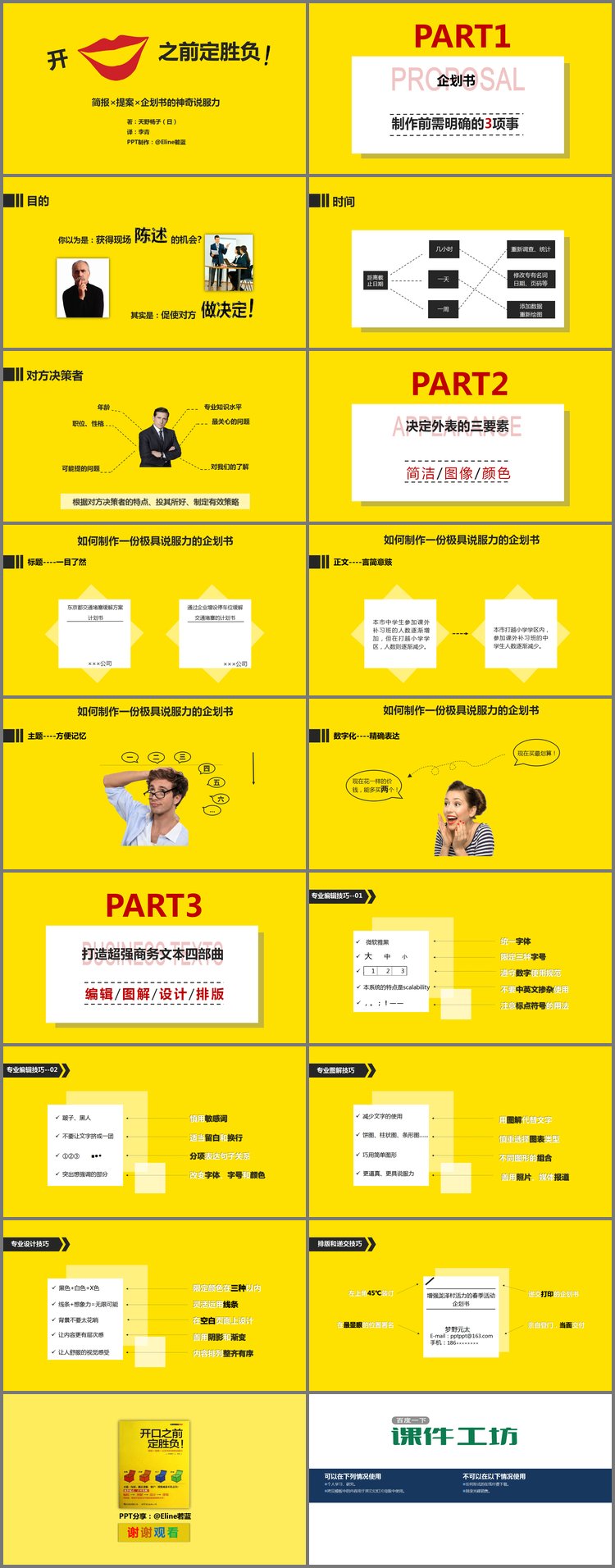 PPT模板-《开口之前定胜负》读书笔记PPT下载