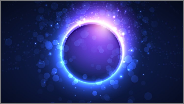 PPT模板-唯美光斑星球PPT背景图片