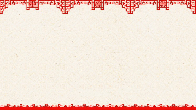 三张红色剪纸风PPT背景图
