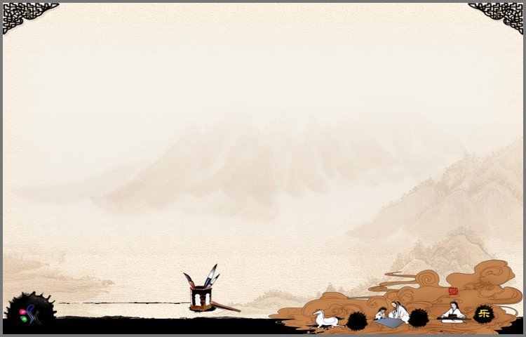 PPT模板-古典幻灯片背景图片