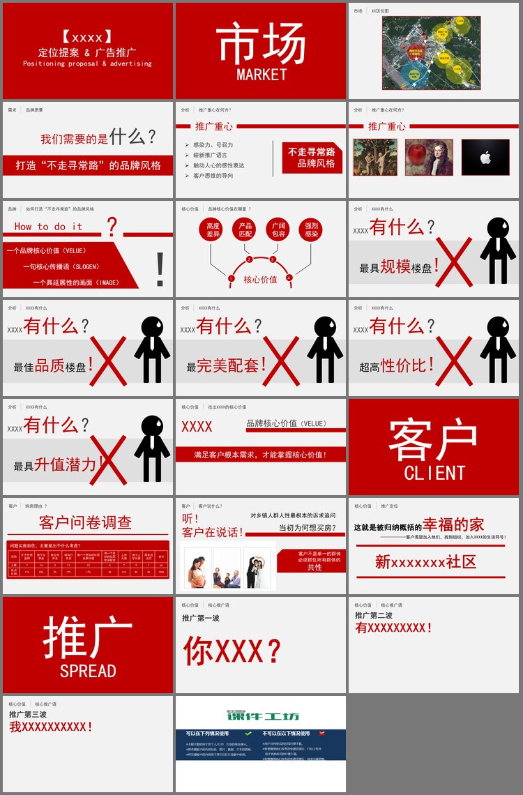 PPT模板-企业定位提案与广告推广PPT下载