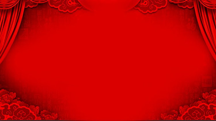红色帷幕PPT背景图片