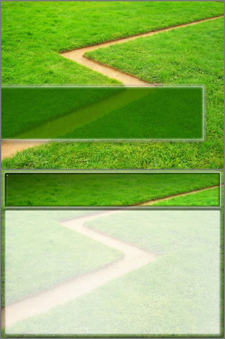PPT模板-绿色草地植物PPT背景模板
