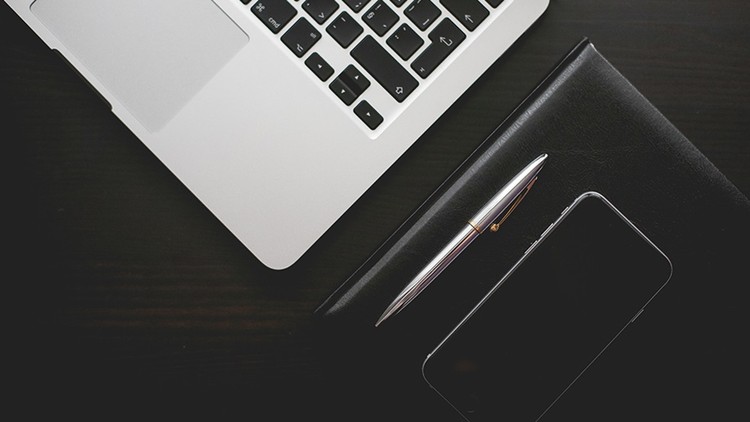 精致黑白办公桌面PPT背景图片