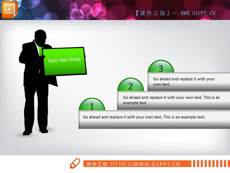 26张精美绿色商务PowerPoint图表打包下载