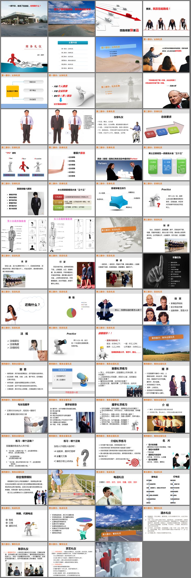 PPT模板-国际商务礼仪培训PPT下载