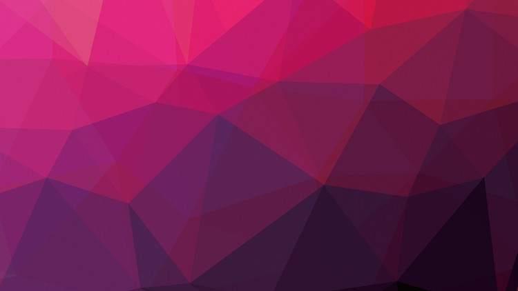 紫色低平面多边形PowerPoint背景图片