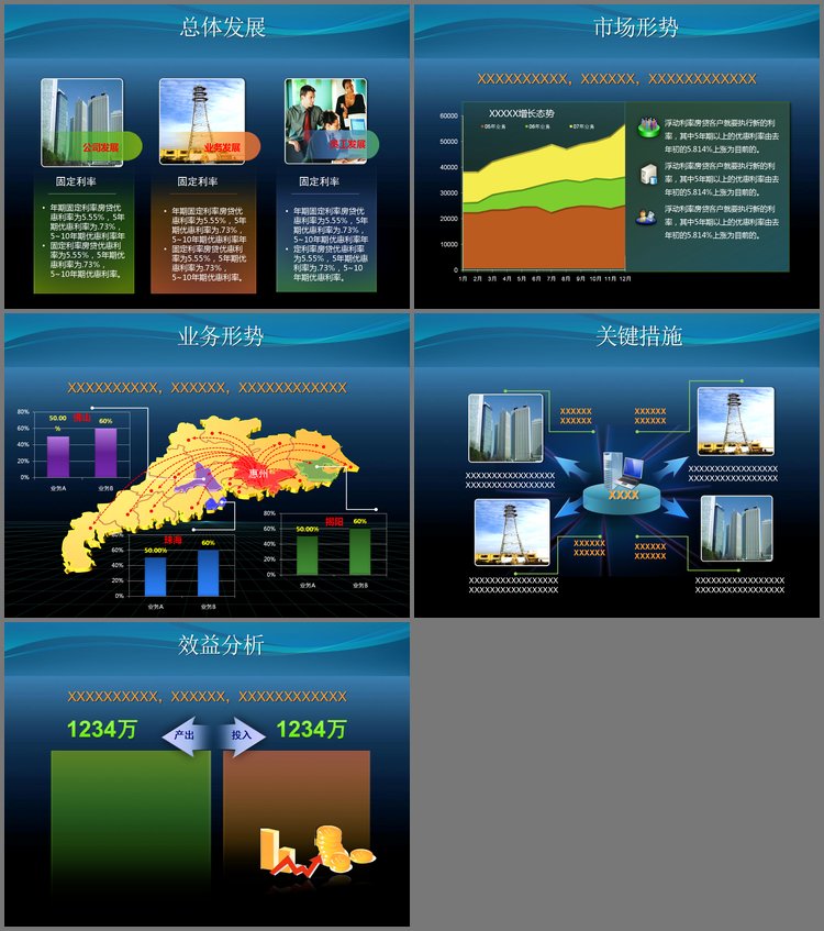PPT模板-公司年终总结PPT模板下载