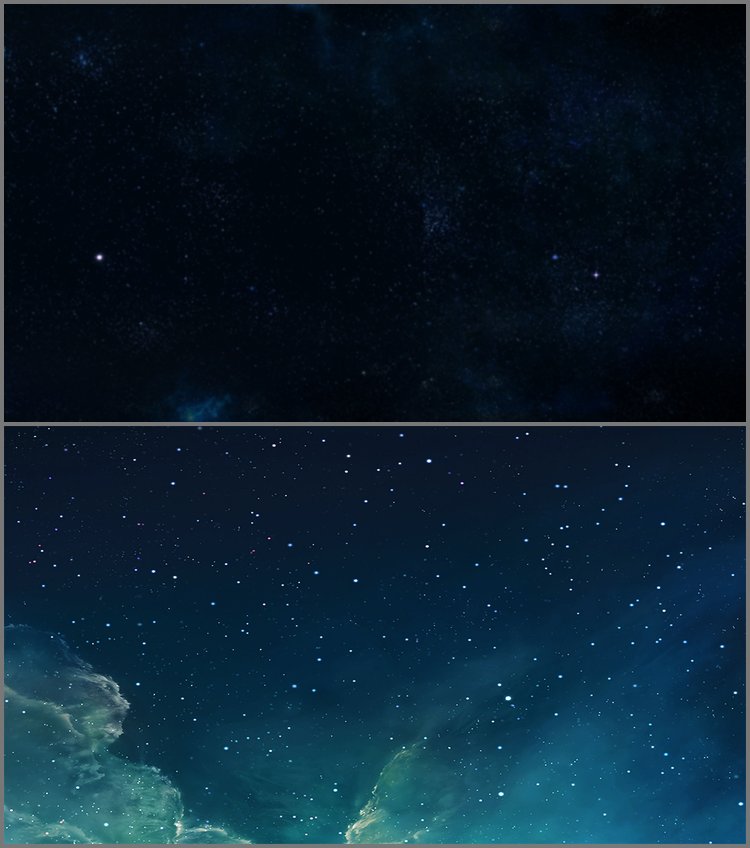 PPT模板-两张唯美星空PowerPoint背景图片免费下载